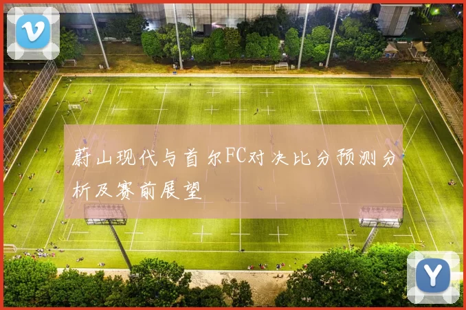 蔚山现代与首尔FC对决比分预测分析及赛前展望